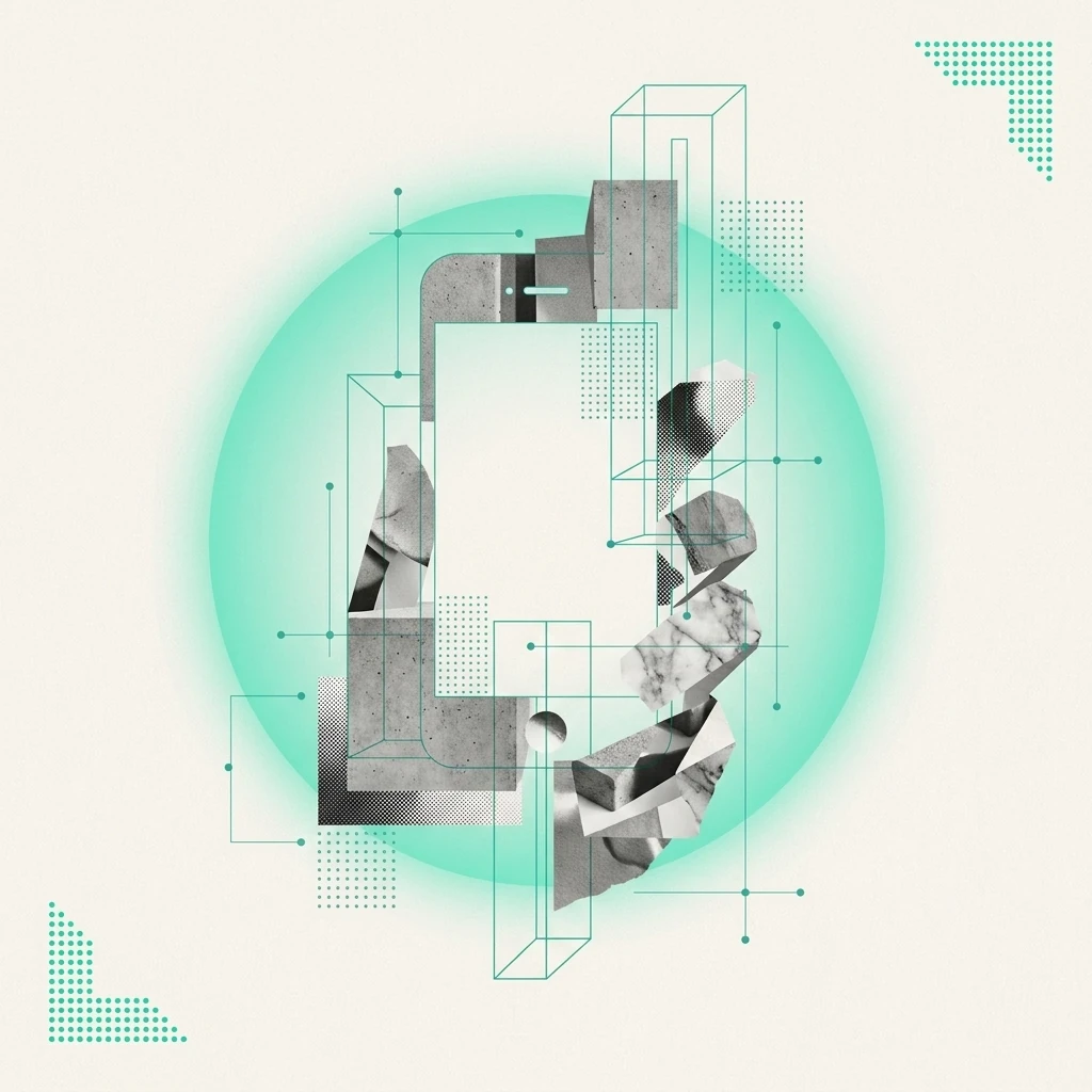 Illustration de la construction d'un MVP : modules assemblés en un produit fonctionnel livrable