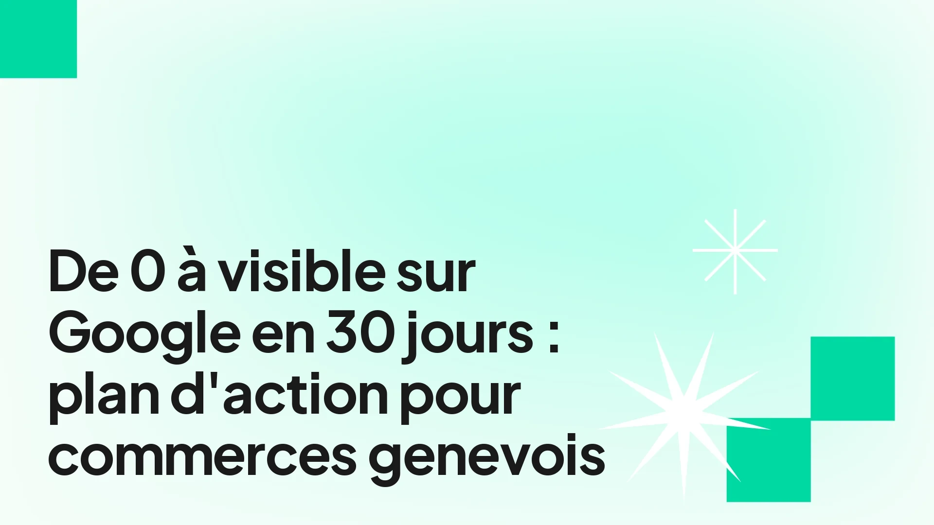 Plan d'action Google pour commerces locaux