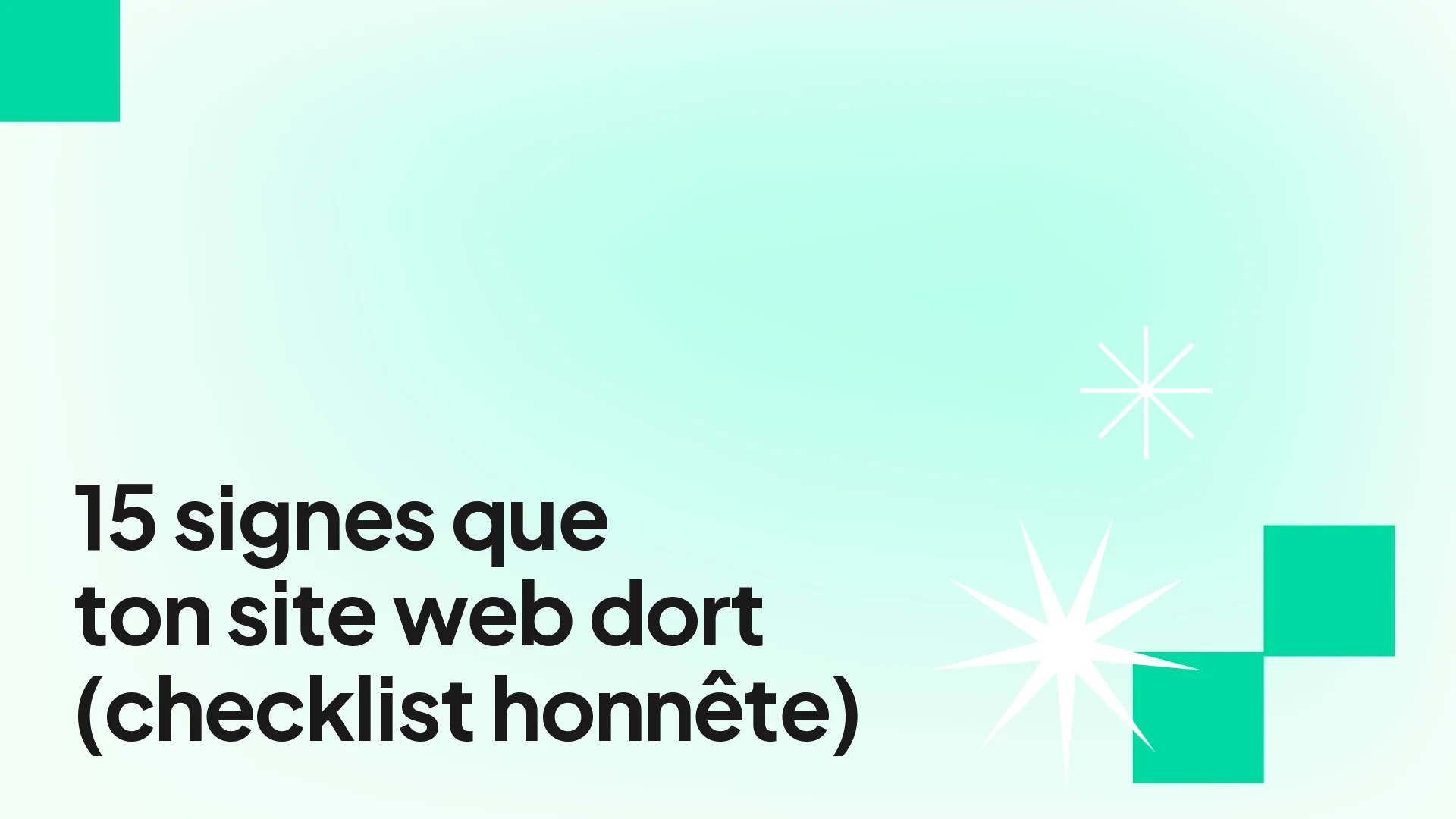 Checklist papier avec croix rouges sur un bureau d'indépendant romand - diagnostic site web qui dort