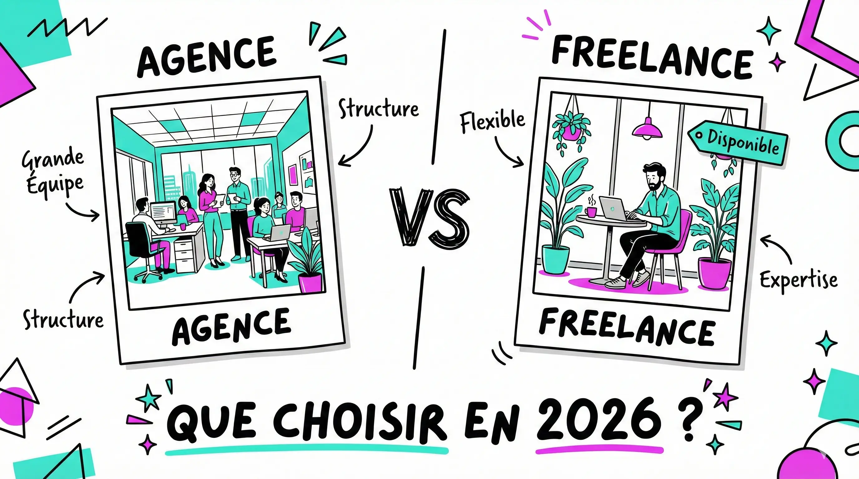 Agence vs Freelance - Que choisir en 2026 ?