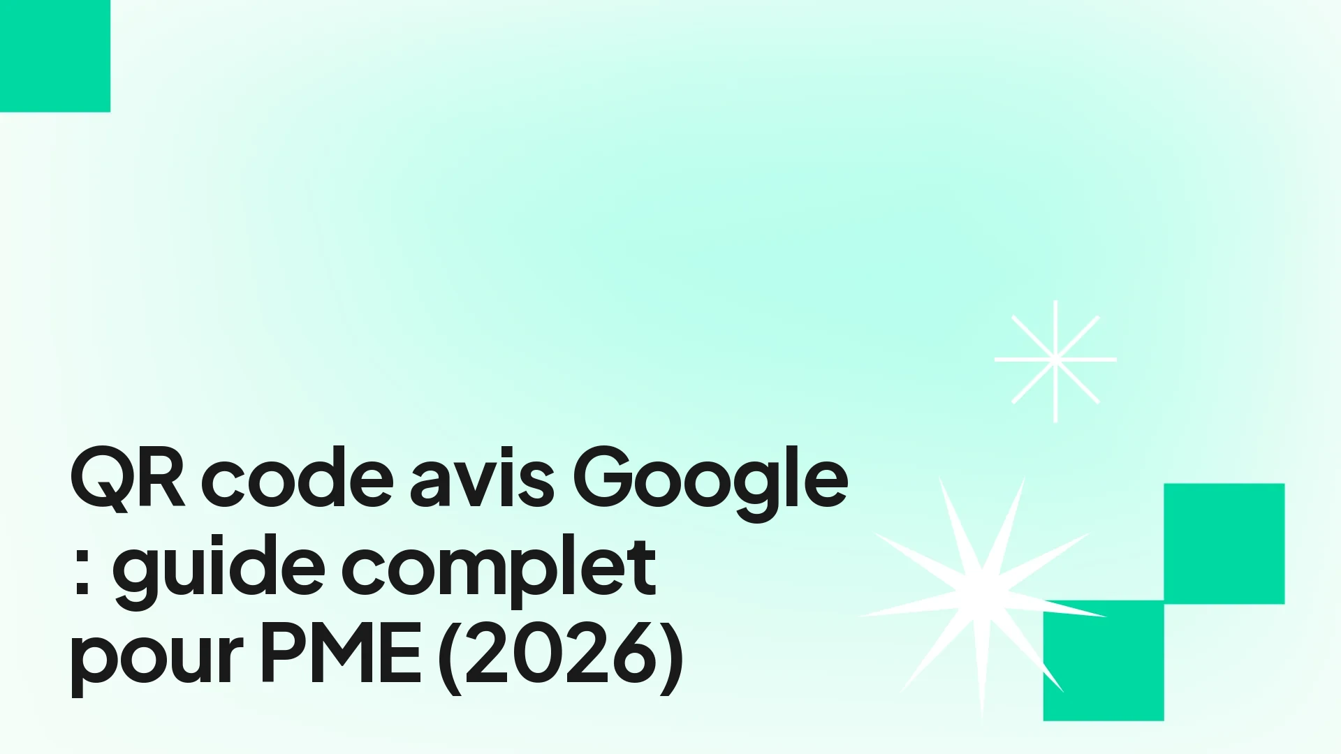 QR code avis Google sur comptoir PME, pour collecter des avis clients facilement