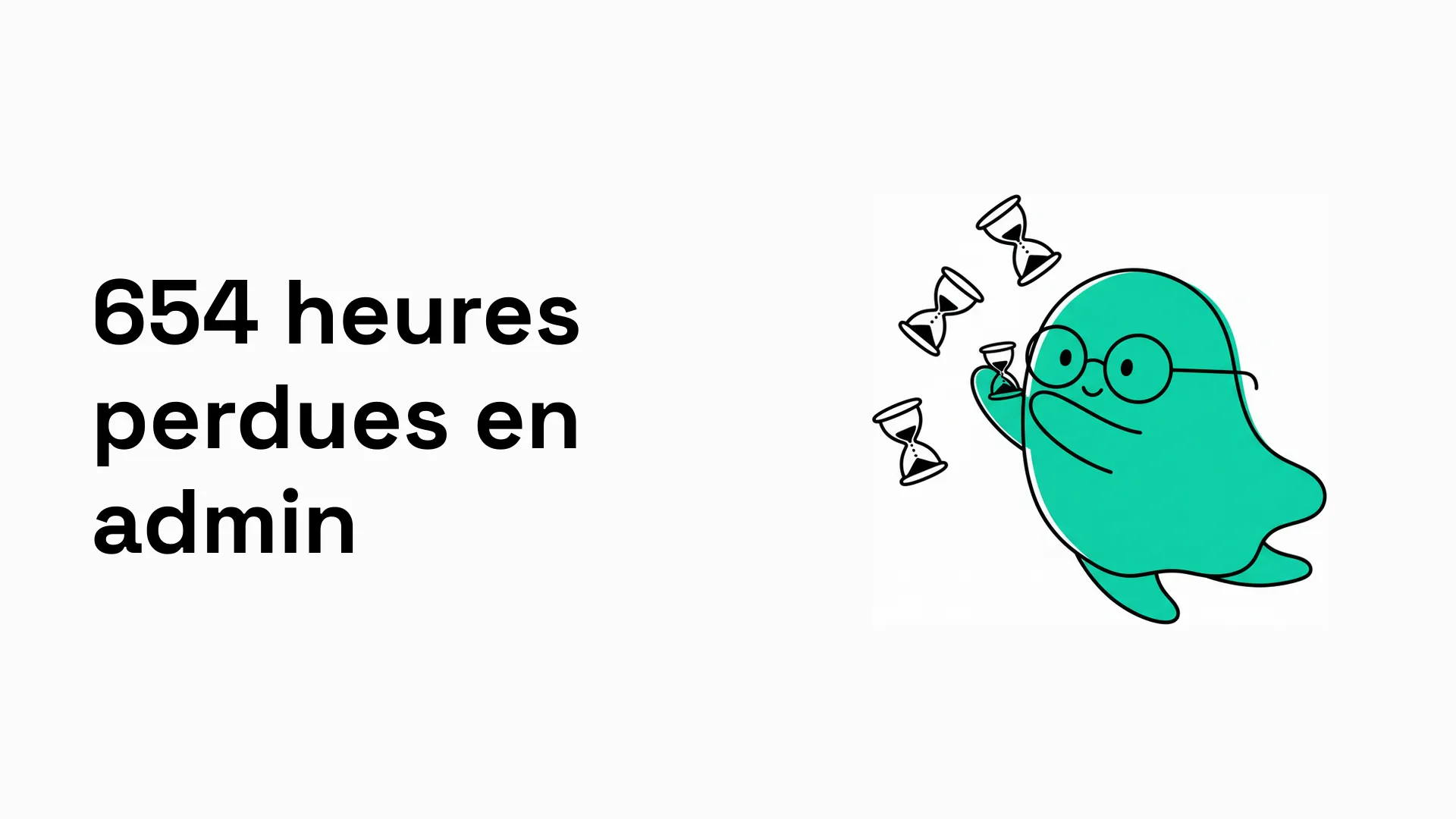 Illustration comparant une PME submergée de paperasse vs une PME automatisée efficace