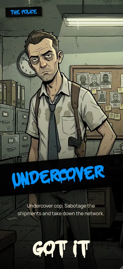 Rôle Undercover - Les infiltrés