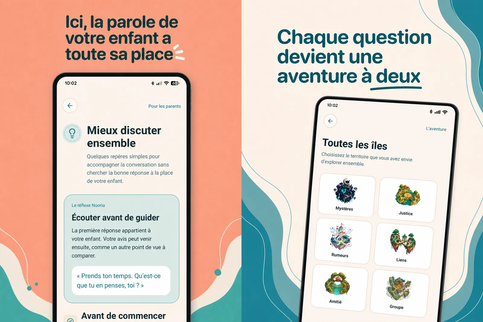 Guide de facilitation pour le parent et archipel complet des îles Nooria