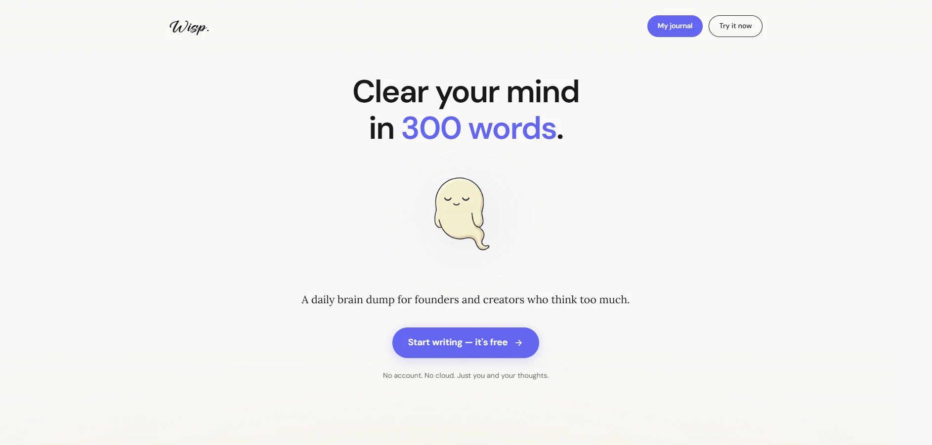 Wisp - App d'écriture quotidienne