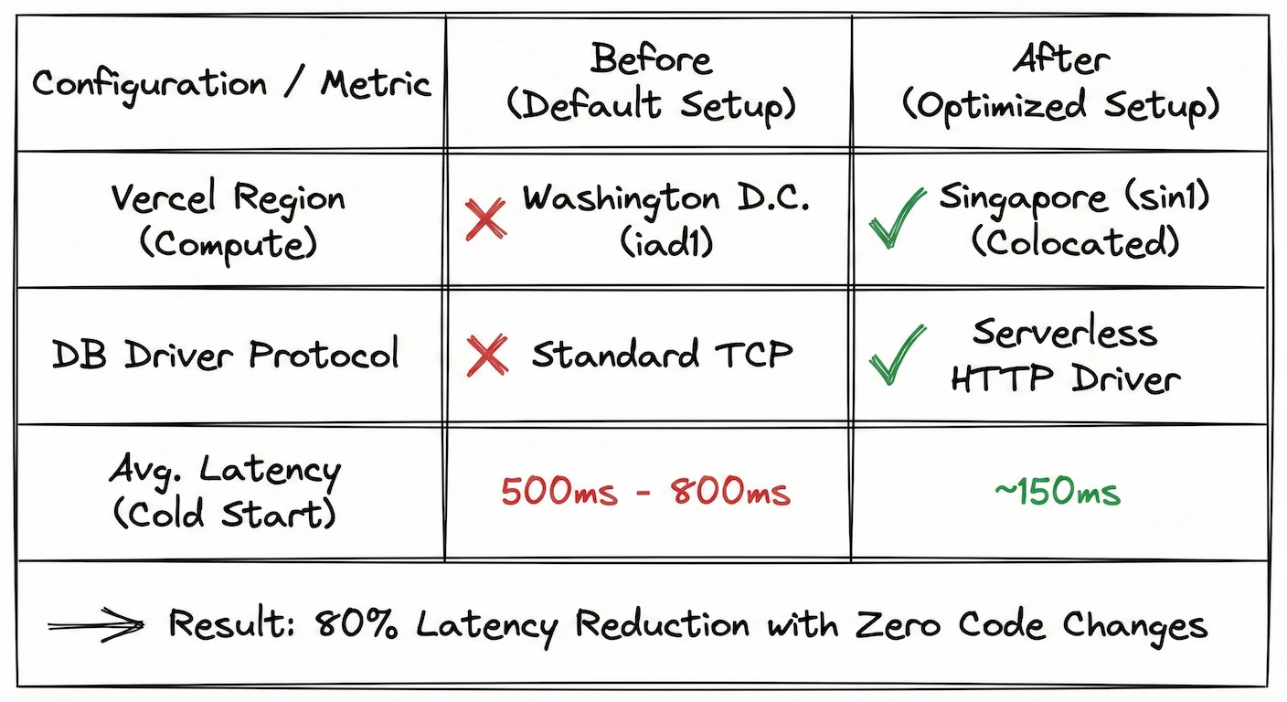 Before vs After: 80% latency reduction with zero code changes
